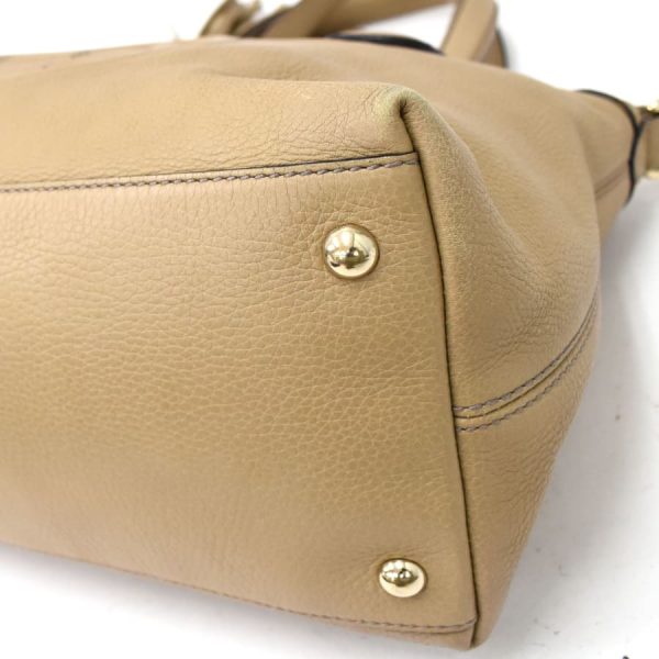 5000049884102523 6 Gucci Soho Interlocking G 2way Handbag Tassel Leather Beige