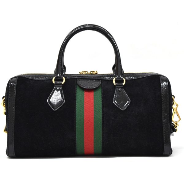 5000049884102814 3 Gucci 2way Handbag Ophidia Suede X Patent Black