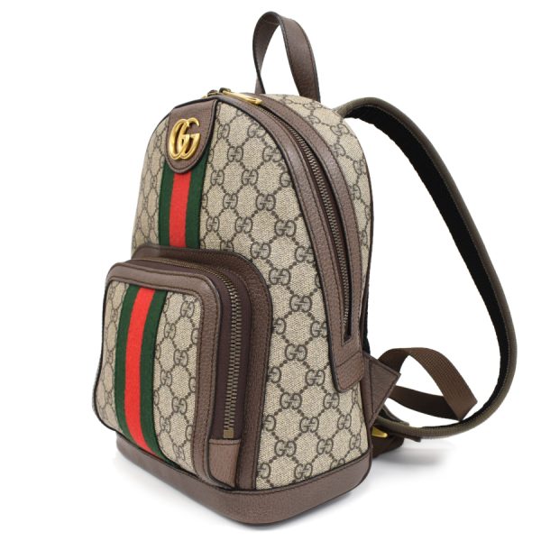 5000049884102815 2 Gucci Ophidia GG Small Backpack Supreme Beige Ebony Daypack