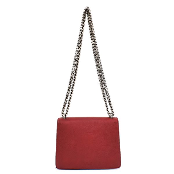 5000049884102837 3 Gucci Duonissos Chain Shoulder Bag Double Flap Leather Red