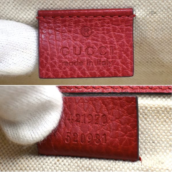 5000049884102837 8 Gucci Duonissos Chain Shoulder Bag Double Flap Leather Red