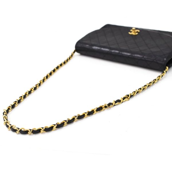 5000065884102303 7 Chanel Chain Shoulder Bag Matelasse Coco Mark Leather Black Gold Hardware