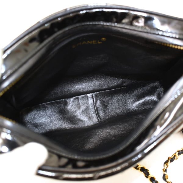 5000065884102351 8 Chanel Chain Shoulder Bag Matelasse Diamond Stitch Coco Mark Leather Black