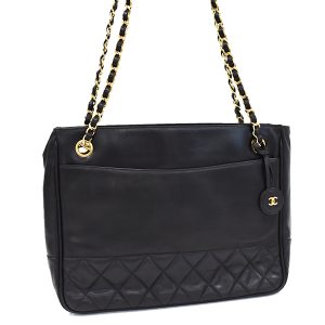 5000065884102421 1 Chanel Matelasse 23 Coco Mark Double Chain Caviar Bag Black