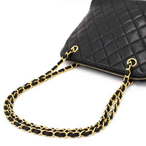 5000065884102428 7 Chanel Chain Shoulder Bag Coco Mark Caviar Skin Leather Black