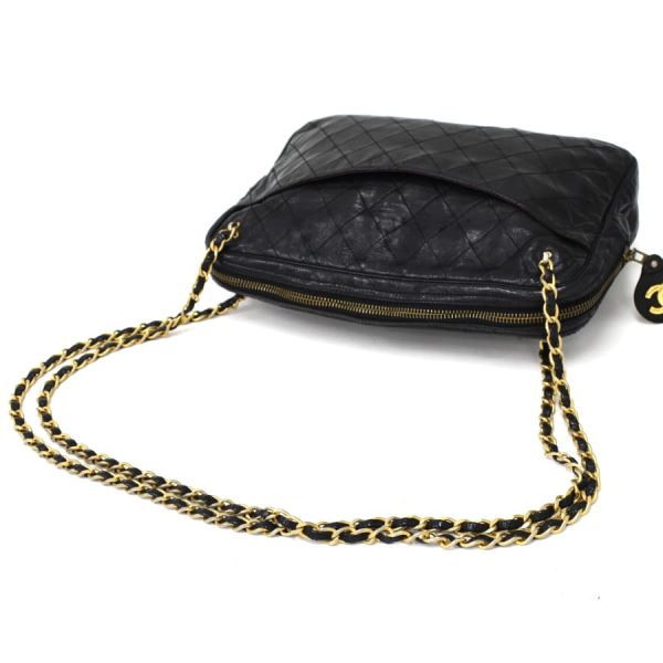 5000065884102484 7 Chanel Chain Shoulder Bag Matelasse Coco Mark Leather Black