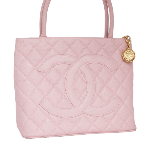 5000065884400595 1 Chanel Tote Bag Caviar Skin Pink