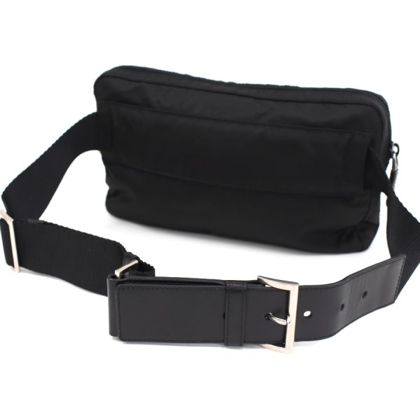 5000105884102814 4 Prada Body Bag Waist Bag Crossbody Nylon Black Triangle Logo