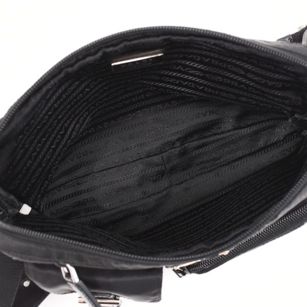 5000105884102814 8 Prada Body Bag Waist Bag Crossbody Nylon Black Triangle Logo