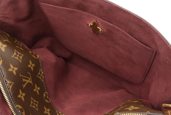 6 Louis Vuitton Monogram Flower Zipped MM Bordeaux