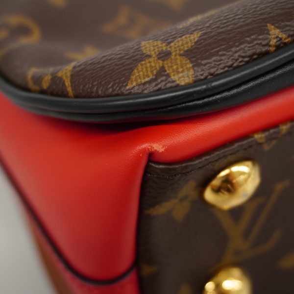 6 Louis Vuitton Handbag Monogram Millefeuille Rouge
