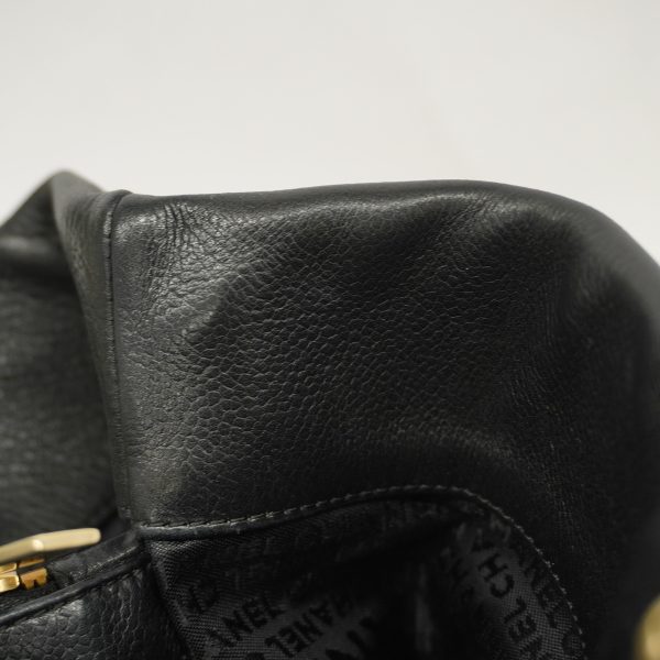 6 Chanel Tote Bag Leather Black