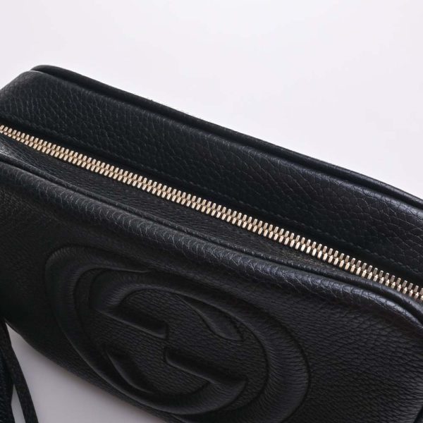 7 Gucci Soho Leather Small Disco Shoulder Bag Black