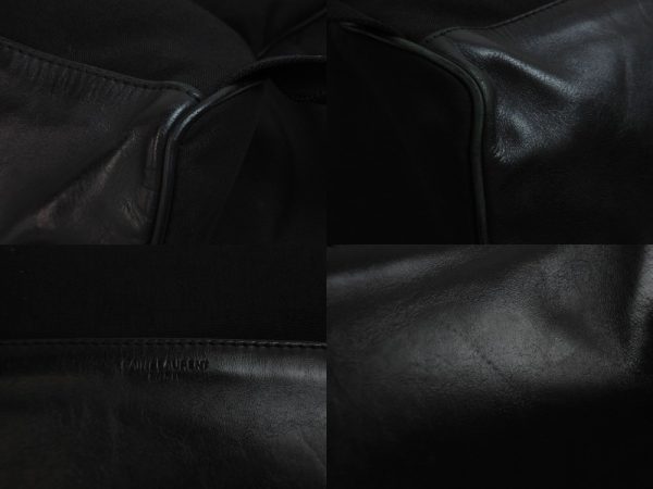 7 Saint Laurent Paris Backpack Leather Black