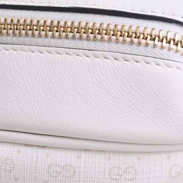 7 Gucci Micro GG Leather Mini Shoulder Bag White