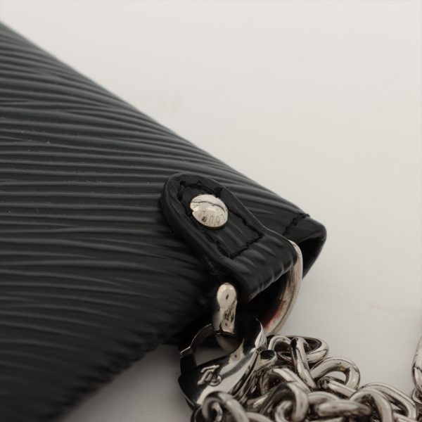 8 Louis Vuitton Epi Kirigami Chain Necklace Silver Black