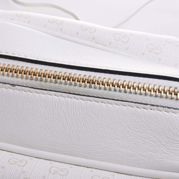 8 Gucci Micro GG Leather Mini Shoulder Bag White