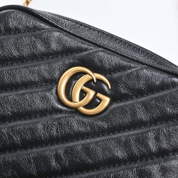 8 Gucci GG Leather Shoulder Bag Black