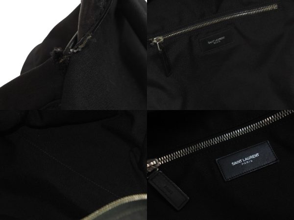 8 Saint Laurent Paris Backpack Leather Black