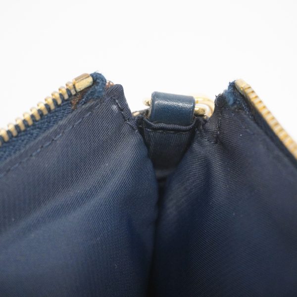 9 Christian Dior Handbag Trotter Leather Navy