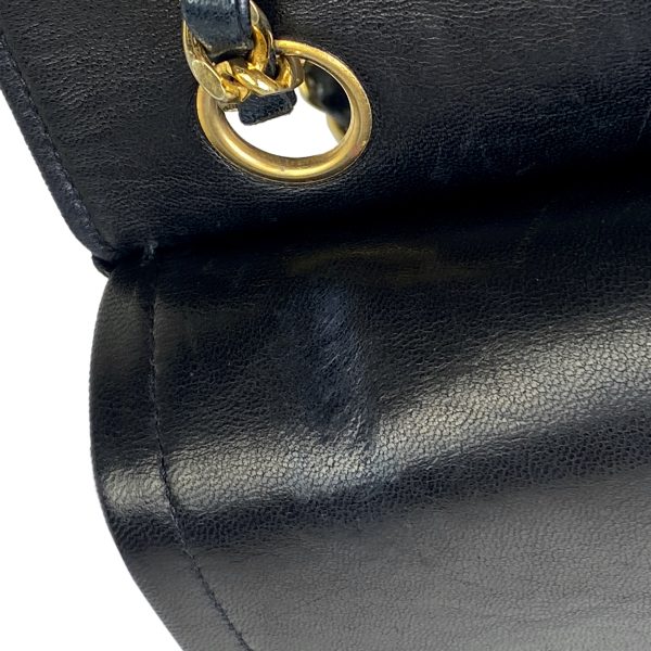 9 Chanel Matelasse Chain Shoulder Bag Coco Mark Black