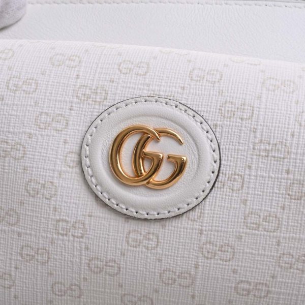 9 Gucci Micro GG Leather Mini Shoulder Bag White