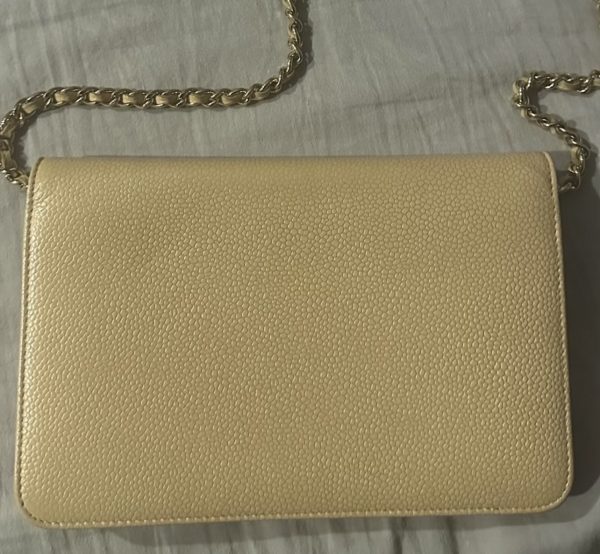 IMG 8153 Chanel Timeless Wallet on a Chain Beige