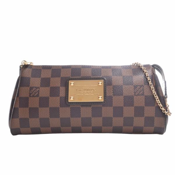 b5000006200024587 1 Louis Vuitton Damier Eva Chain Shoulder Bag Brown