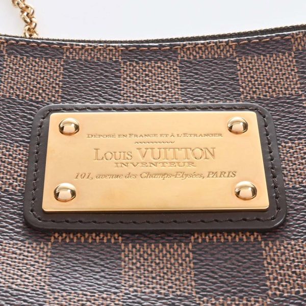 b5000006200024587 10 Louis Vuitton Damier Eva Chain Shoulder Bag Brown