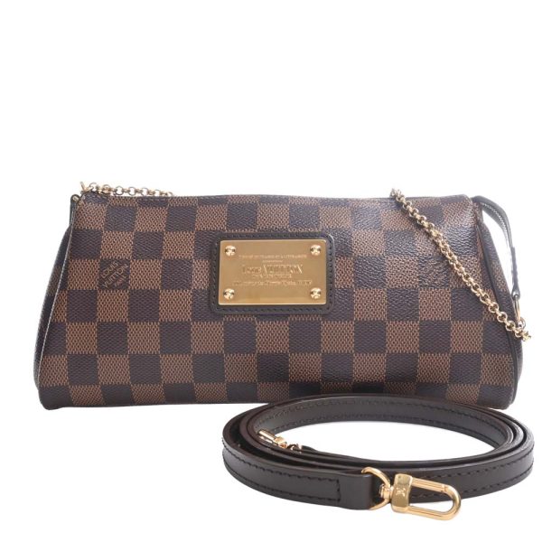 b5000006200024587 3 Louis Vuitton Damier Eva Chain Shoulder Bag Brown