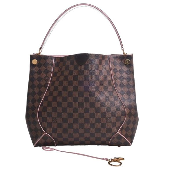 b5000022200003163 3 Louis Vuitton Damier Kaisa Hobo Shoulder Bag Brown Pink