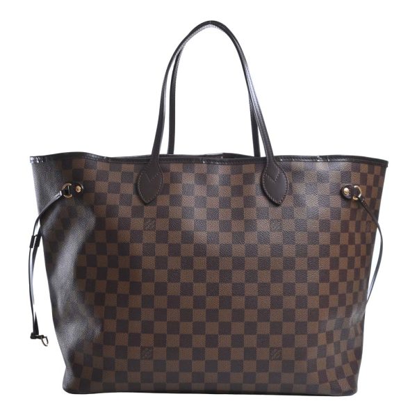 b5000024200003274 2 Louis Vuitton Damier Neverfull GM Tote Bag Brown