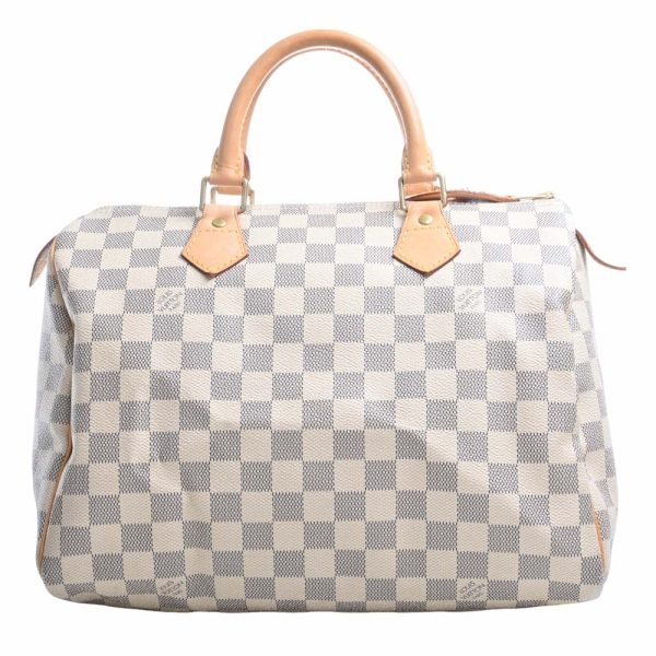 b5000079200000188 1 Louis Vuitton Azure Speedy 30 Handbag Mini Boston Bag White