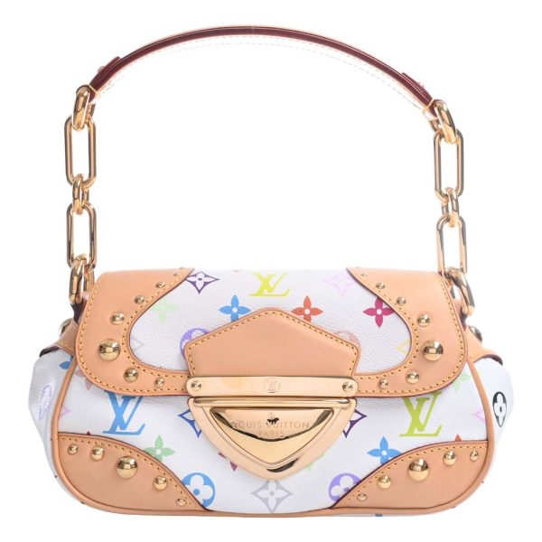 b5000210200000149 1 Louis Vuitton Monogram Multicolor Marilyn Shoulder Bag White