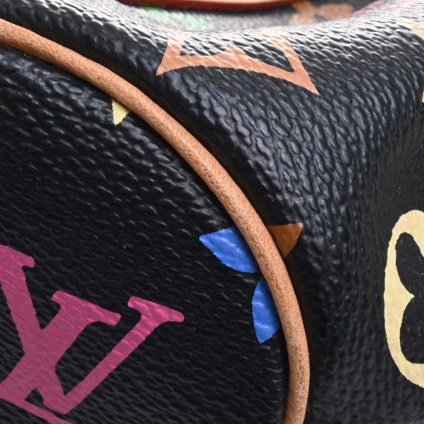 b5000212200000303 10 Louis Vuitton Monogram Multicolor Theda PM Handbag Black