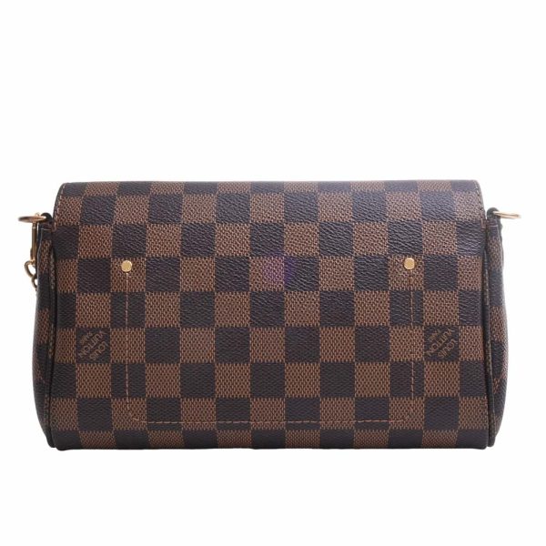 b5000257200002573 2 Louis Vuitton Damier Favorite PM Chain Shoulder Bag Brown