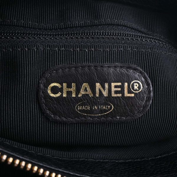 b5000459200000799 6 Chanel Caviar Skin Matelasse Coco Mark Chain Shoulder Bag Black