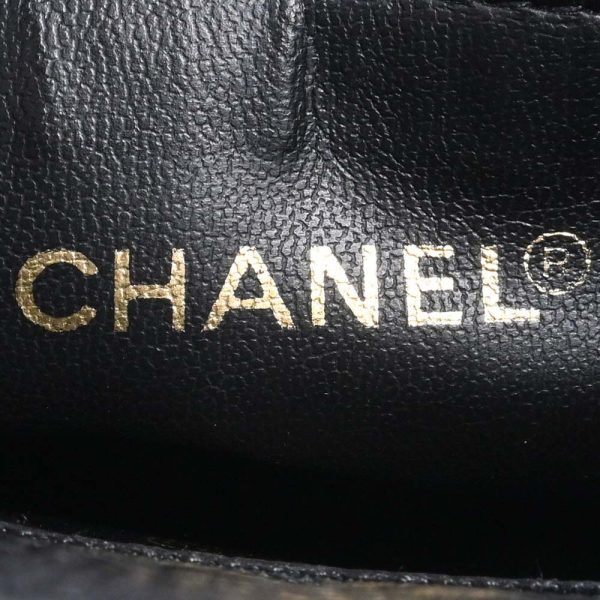 b5000460200000989 6 Chanel Caviar Skin Coco Mark Chain Tote Bag Black