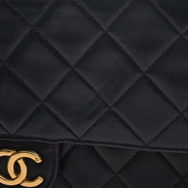 b5000545200005225 8 Chanel Leather Matelasse Coco Mark Chain Shoulder Bag Black