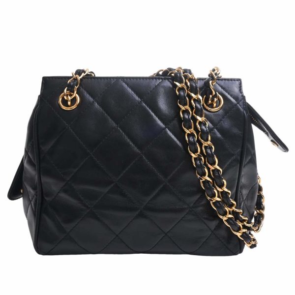 b5000590200003237 1 Chanel Matelasse Lambskin Black Chain Shoulder Bag