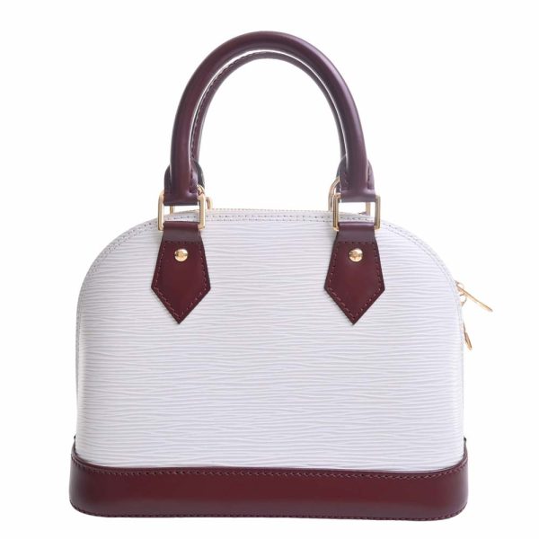 b5022423200000452 2 Louis Vuitton Epi Leather Alma BB 2way Handbag White Bordeaux