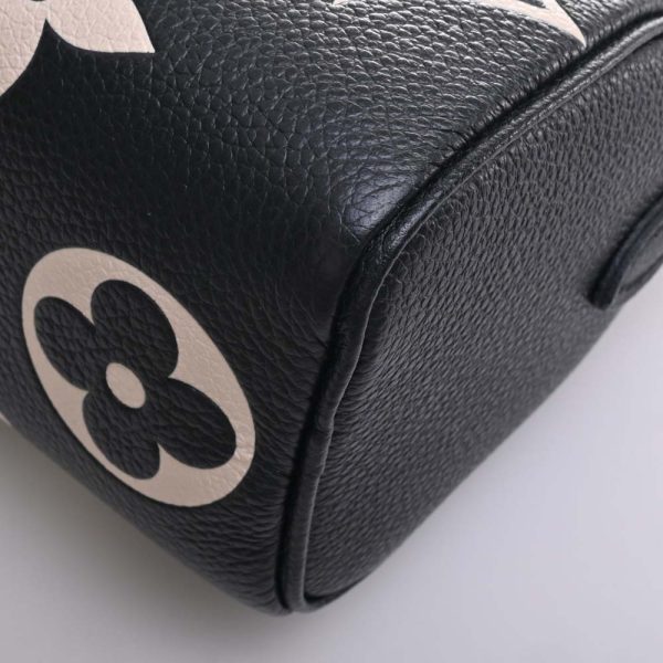b5022484200001448 4 Louis Vuitton Empreinte Bicolor Nano Speedy 2way Handbag Black Leather