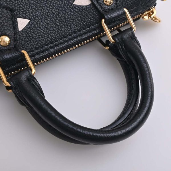 b5022484200001448 5 Louis Vuitton Empreinte Bicolor Nano Speedy 2way Handbag Black Leather