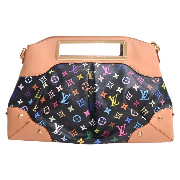 b5022554200000013 1 Louis Vuitton Monogram Multicolor Judy GM 2way Handbag Brown Black