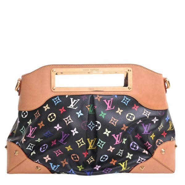 b5022554200000013 2 Louis Vuitton Monogram Multicolor Judy GM 2way Handbag Brown Black