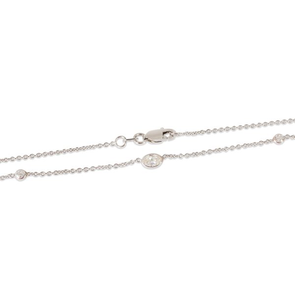 z133546 sv Diamond Station Necklace in 14K White Gold 12 CTW