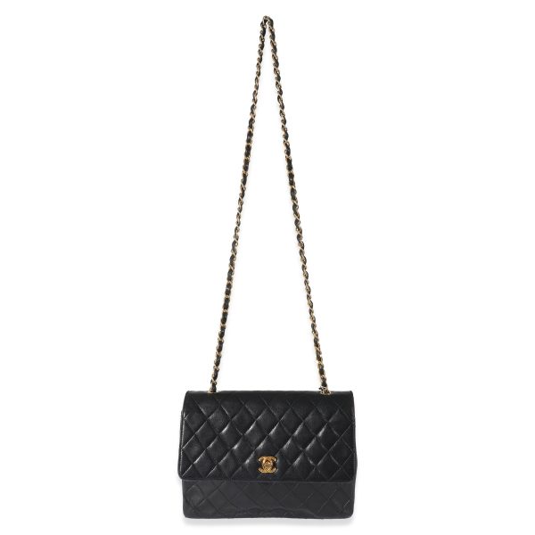 z134332 bv Chanel Black Quilted Square Classic Single Flap Bag