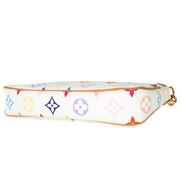 z134338 box Louis Vuitton White Multicolor Canvas Pochette Accessories