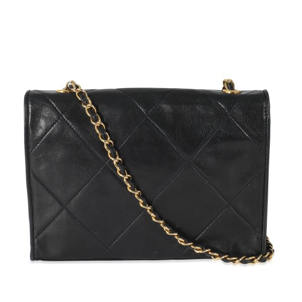 z134339 pv 8bf9b1f2 ed7f 4bfa 8225 28f0d2e0f314 Chanel Vintage Black Lambskin CC Stitch Flap Bag