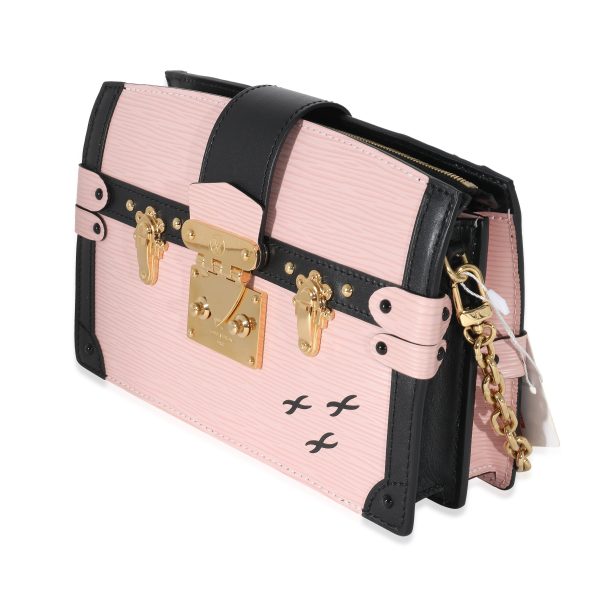 z134343 sv ae4ced2f 7e68 4c9c a7b6 4e04edbb4ead Louis Vuitton Rose Ballerine Epi Leather Trunk Clutch Shoulder Bag